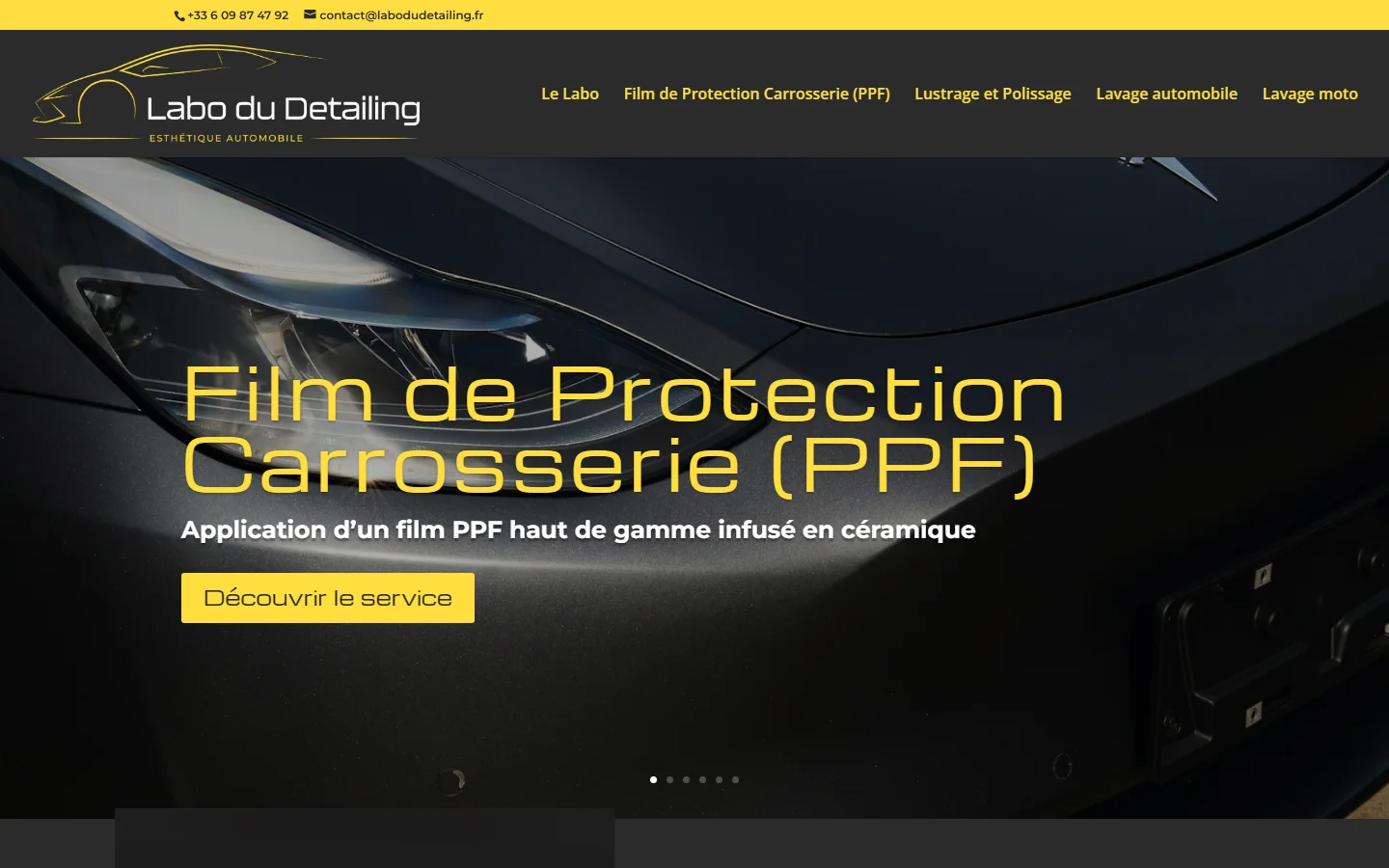 Labo du Detailing : ancien site avant la refonte